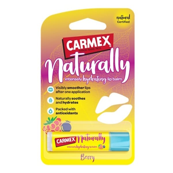 Carmex Naturally Stick Berry Blister Pack – Бальзам для губ со вкусом ягод, 4,25 гр