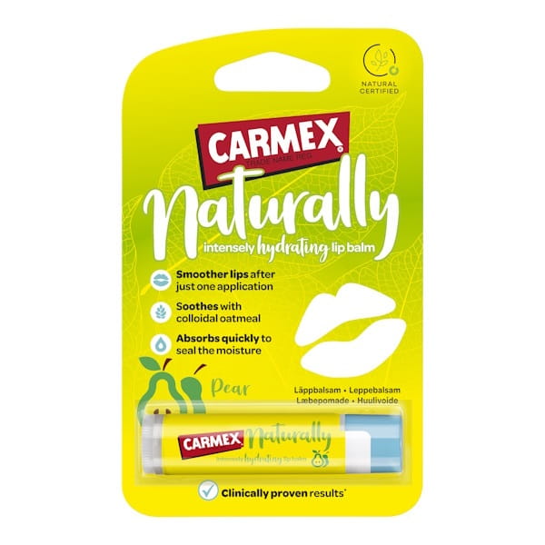 Carmex Naturally Stick Pear Blister Pack – Бальзам для губ со вкусом груши, 4,25 гр