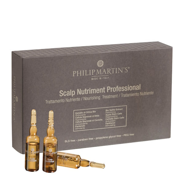 Philip Martin's Scalp Nutriment Professional - Лосьон для кожи головы против выпадения волос, 12×7 мл