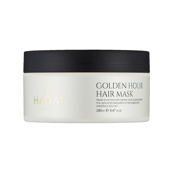 Hadat Cosmetics Golden Hour Hair Mask – Интенсивная восстанавливающая маска для волос, 280 мл