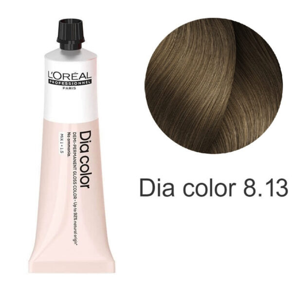 L’Oreal Professionnel Dia color – Крем-фарба для волосся Світло-русявий попелясто-бежевий 8.13, 60 мл