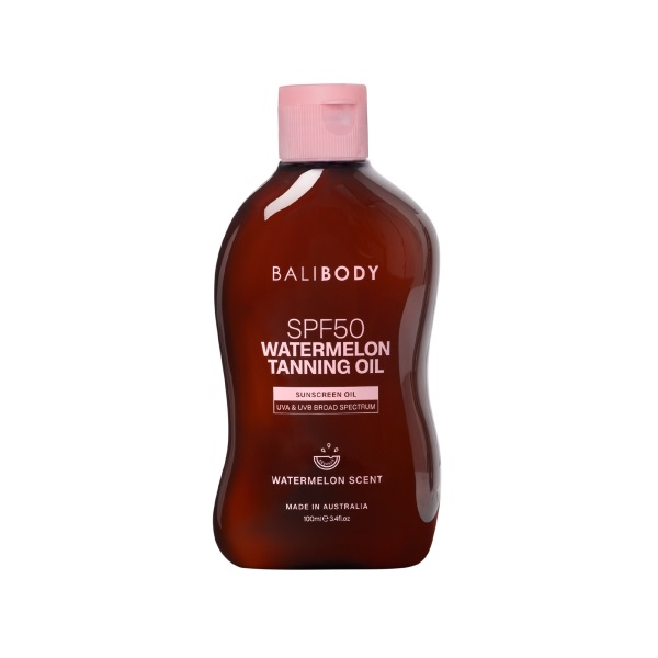 Bali Body Watermeleon Tanning Oil SPF50 – Олія для засмаги з насінням кавуна SPF50, 100 мл