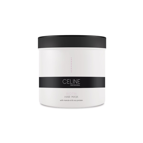 Celine Professional Biotin Hair Mask – Укрепляющая маска для волос с биотином, 500 мл