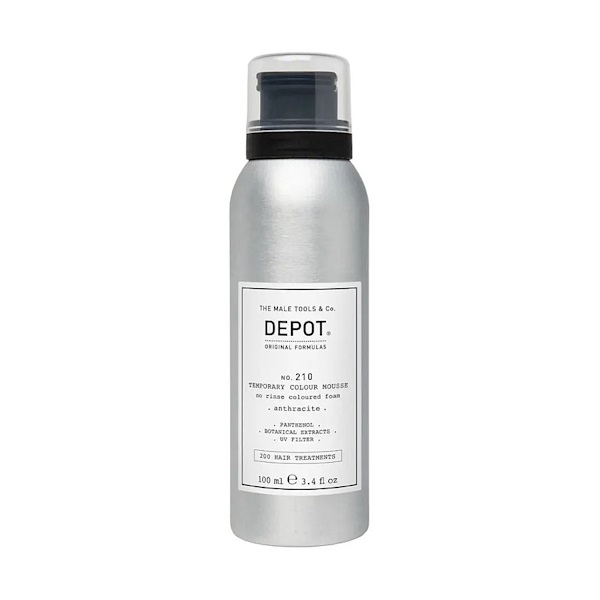 DEPOT No. 210 Temporary Colour Mousse Anthracite – Мусс для волос, 100 мл