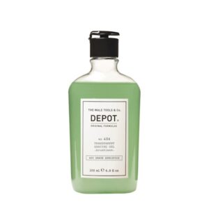 DEPOT No. 406 Transparent Shaving Gel Brushless – Прозрачный гель для бритья, 200 мл