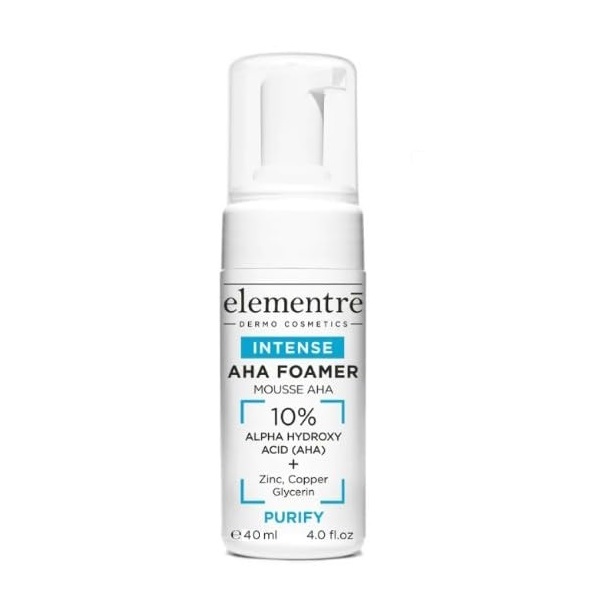 Elementre AHA Foamer 10% Alpha Hydroxy Acid – Пенка для умывания с 10% AHA- кислотами, 40 мл