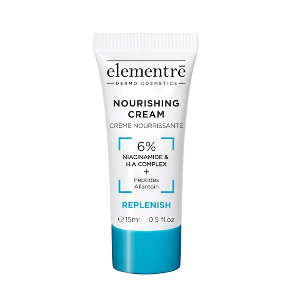 Elementre Nourishing Cream 6% Niacinamide & Hyaluronic Acid – Поживний зволожуючий крем для обличчя, 15 мл