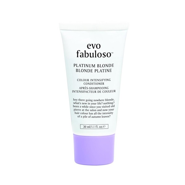 evo Fabuloso Platinum Blonde Colour Intensifying Conditioner - Интенсивный тонирующий бальзам-уход для волос «Платинум блонд», 30 мл