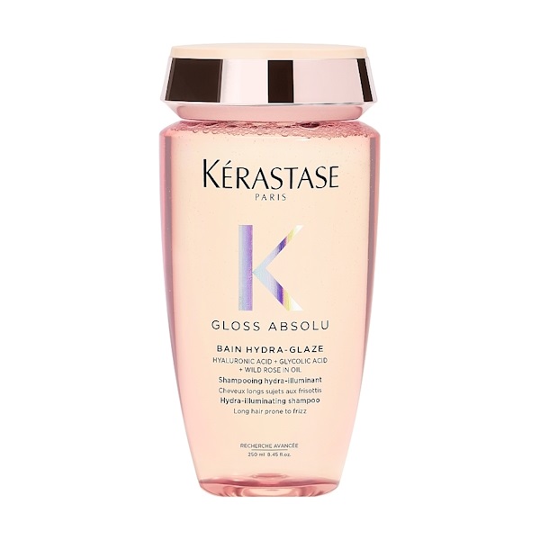 Kerastase Gloss Absolu Bain Hydra-Glaze Shampoo - Зволожуючий шампунь-ванна для блиску довгого, неслухняного волосся, 250 мл