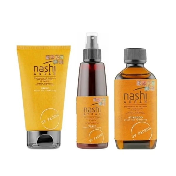 Nashi Argan SUN Hair My Beach Set - Пляжный набор для волос, 2×150 + 200 мл