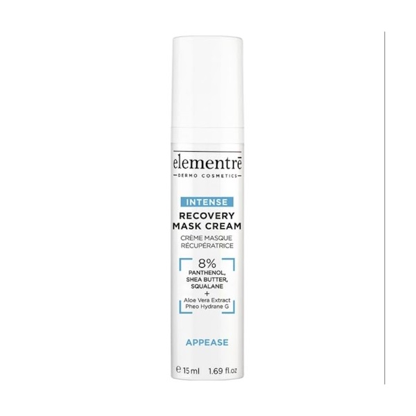 Elementre Recovery Mask Cream 8% Panthenol, Shea Butter, Squalane - Відновлююча крем-маска для обличчя, 15 мл