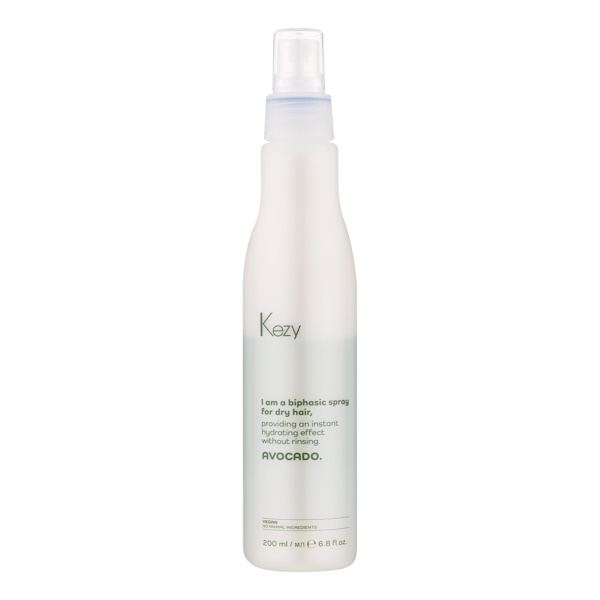 Kezy Avocado Biphasic Spray – Двухфазный спрей для сухих волос, 200 мл