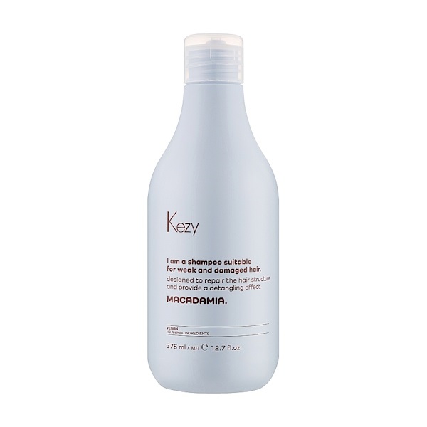 Kezy Macadamia Shampoo – Шампунь для ослабленных и поврежденных волос, 375 мл
