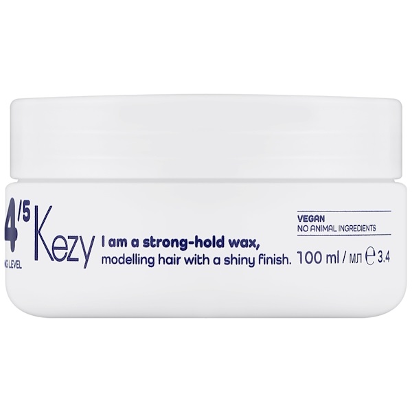 Kezy Strong-Hold Shiny Wax – Міцний моделюючий віск для волосся з блиском, 100 мл