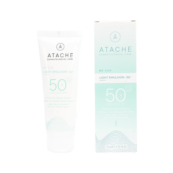 Atache Be Sun Light Emulsion SPF 50+ – Омолоджуючий сонцезахисний флюїд, 75 мл