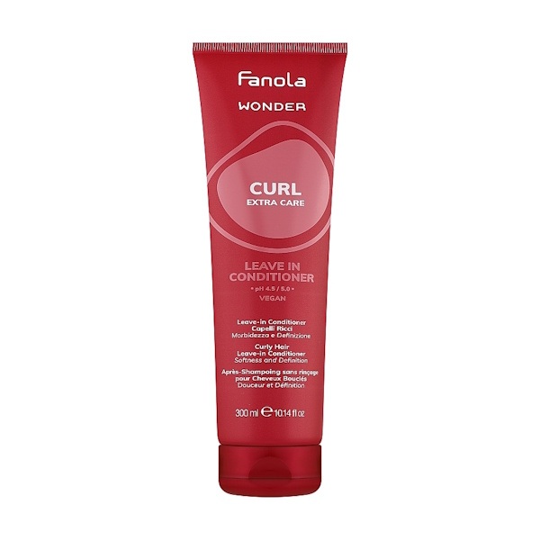 Fanola Wonder Curl Extra Care Leave-In Conditioner – Незмивний кондиціонер для м'якості та пружності локонів кучерявого волосся, 300 мл