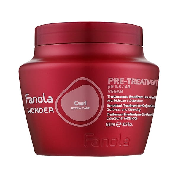 Fanola Wonder Curl Extra Care Pre-Treatment – Средство для предварительной обработки вьющихся волос для упругих локонов, 500 мл