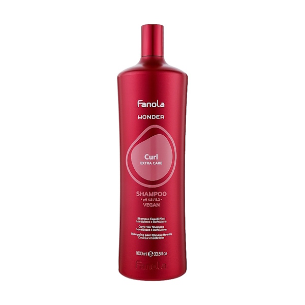 Fanola Wonder Curl Extra Care Shampoo – Шампунь для мягкости и упругости локонов вьющихся волос, 1000 мл