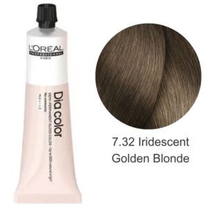L’Oreal Professionnel Dia color – Крем-фарба для волосся 7.32 Золотистий Блонд, Переливчастий, 60 мл