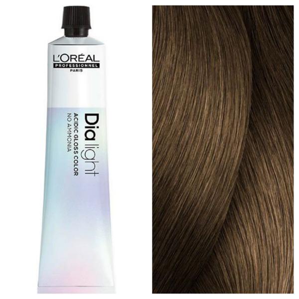 L'Oreal Professionnel Dia Light – Полуперманентная крем-краска 7.18 Пепельный Мокко Блонд, 50 мл