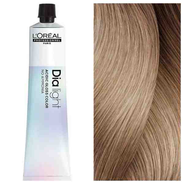 L'Oreal Professionnel Dia Light – Полуперманентная крем-краска для волос 10.12 Платиновый Пепельный Переливающийся Блонд Молочный Коктейль, 50 мл