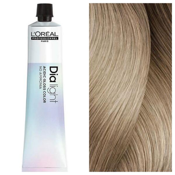 L'Oreal Professionnel Dia Light – Напівперманентна крем-фарба для волосся 10.13 Молочний Коктейль Попелясто-Золотистий, 50 мл