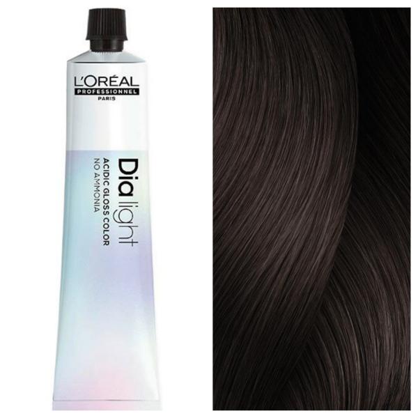 L'Oreal Professionnel Dia Light – Напівперманентна крем-фарба для волосся 5.12 Переливчастий Світло-Попелястий Шатен, 50 мл