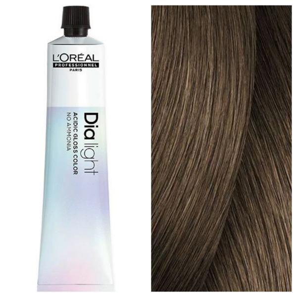 L'Oreal Professionnel Dia Light – Полуперманентная крем-краска для волос 7.8 Мокко Блонд, 50 мл