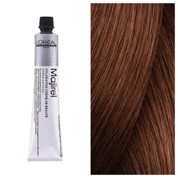 L'Oreal Professionnel Majirel - Стойкая крем-краска для волос 6.35 Темно-Золотистый Махагоновый Шатен, 50 мл