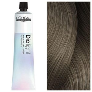 L'Oreal Professionnel Dia Light – Полуперманентная крем-краска 8.21 Светлый Переливающийся Пепельно-Русый Молочный Коктейль, 50 мл