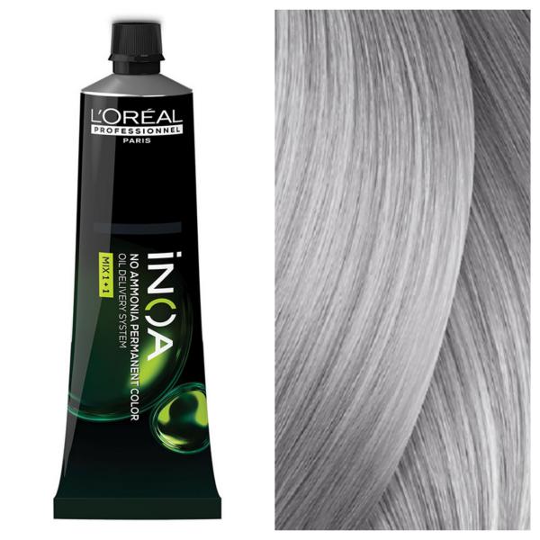 L’Oreal Professionnel INOA - Стойкая крем-краска для волос без аммиака 10.11 Самый Светлый Темно-Пепельный Блонд, 60 г