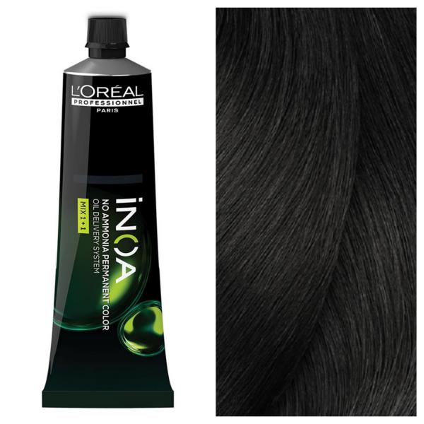 L’Oreal Professionnel INOA - Стійка крем-фарба для волосся без аміаку 4.0 Коричневий, 60 г