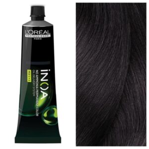L’Oreal Professionnel INOA - Стійка крем-фарба для волосся без аміаку 4.20 Екстра Бургунді Шатен, 60 г