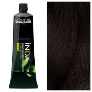 L’Oreal Professionnel INOA - Стойкая крем-краска для волос без аммиака 5.35 Светло-Золотистый Коричнево-Красный, 60 г