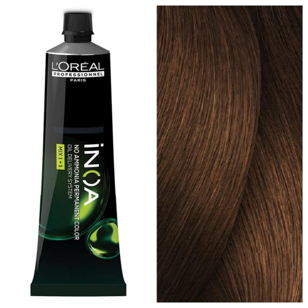 L’Oreal Professionnel INOA - Стойкая крем-краска для волос без аммиака 6.34 Темно-Золотистый Медный Блондин, 60 г