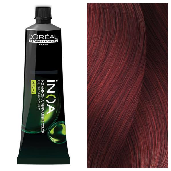 L’Oreal Professionnel INOA - Стійка крем-фарба для волосся без аміаку 6.66 Темний Глибокий Червоний Блонд, 60 г