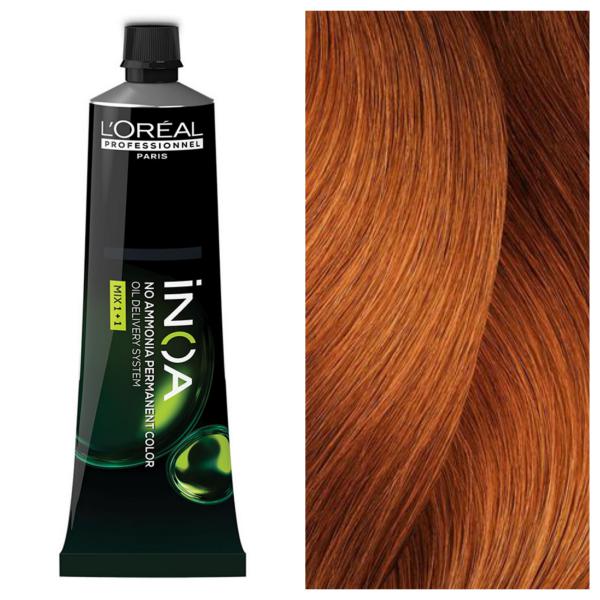 L’Oreal Professionnel INOA - Стійка крем-фарба для волосся без аміаку 8.34 Світлий Золотисто-Мідний Блондин, 60 г