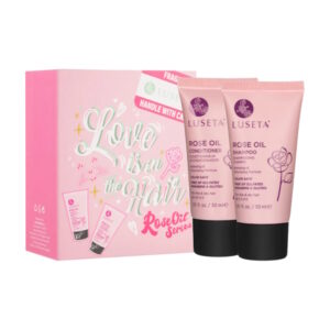 Luseta Beauty Rose Oil Travel Set Duo - Дорожній набір для зволоження та надання об'єму волоссю, 2×30 мл