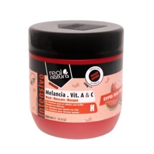 Real Natura Mask Super Hair Food Melancia Vitamina A+C – Маска для увлажнения волос, 500 мл