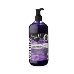 Real Natura Shampoo Sem Sal Pro-Cor E Tom – Шампунь для светлых волос с антижелтым эффектом, 500 мл