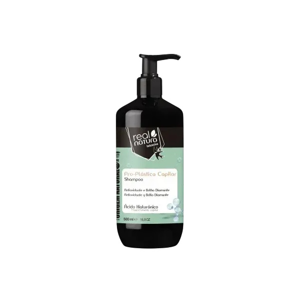 Real Natura Shampoo Sem Sal Pro-Plastica Capilar - Шампунь для зволоження та відновлення волосся, 500 мл