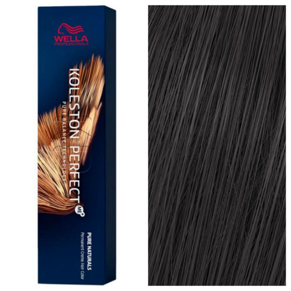 Wella Professionals Koleston Perfect ME+ - Стойкая перманентная крем-краска для волос Pure Naturals 3/00 Натуральный Темный Шатен, 60 мл
