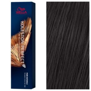 Wella Professionals Koleston Perfect ME+ - Стойкая перманентная крем-краска для волос Pure Naturals 33/0 Насыщенный Темно-Коричневый, 60 мл