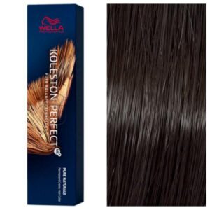 Wella Professionals Koleston Perfect ME+ - Стойкая перманентная крем-краска для волос Pure Naturals 44/0 Интенсивный Средне-Коричневый, 60 мл