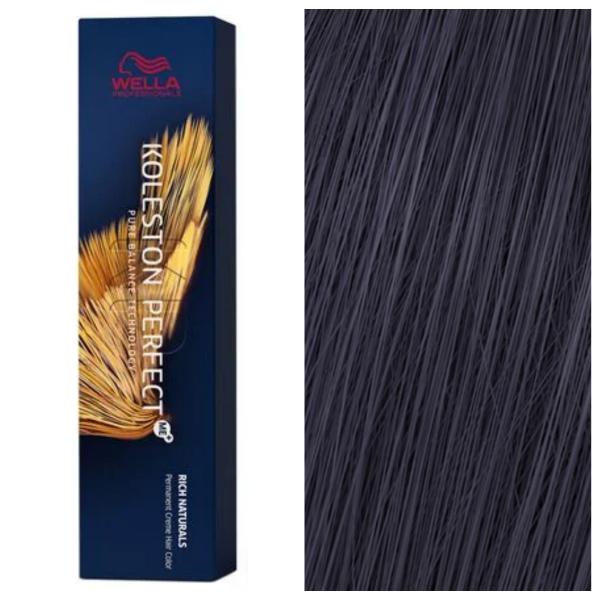 Wella Professionals Koleston Perfect ME+ - Стійка перманентна крем-фарба для волосся Rich Naturals 2/8 Синьо-Чорний, 60 мл