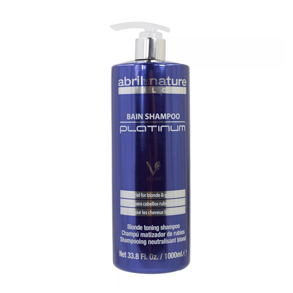 Abril et Nature Color Bain Shampoo Platinum - Шампунь для седых и обесцвеченных волос, 1000 мл
