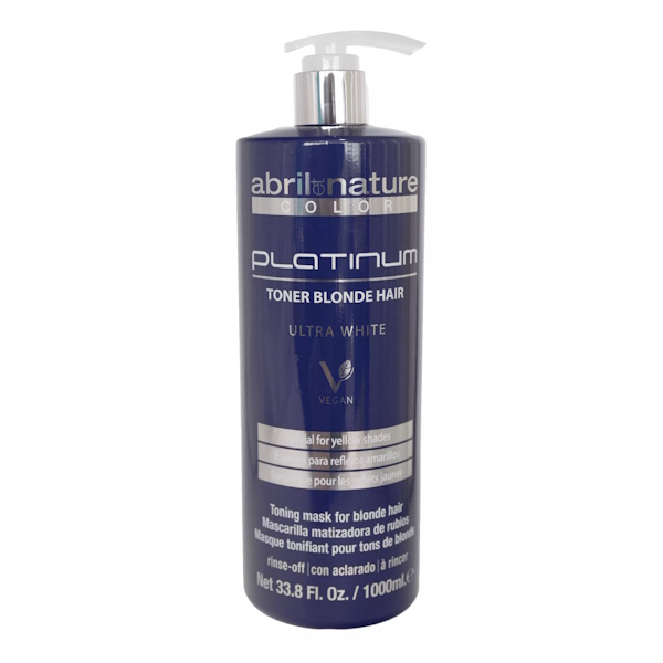 Abril et Nature Color Platinum Toner Blonde Hair - Маска для седых и обесцвеченных волос, 1000 мл