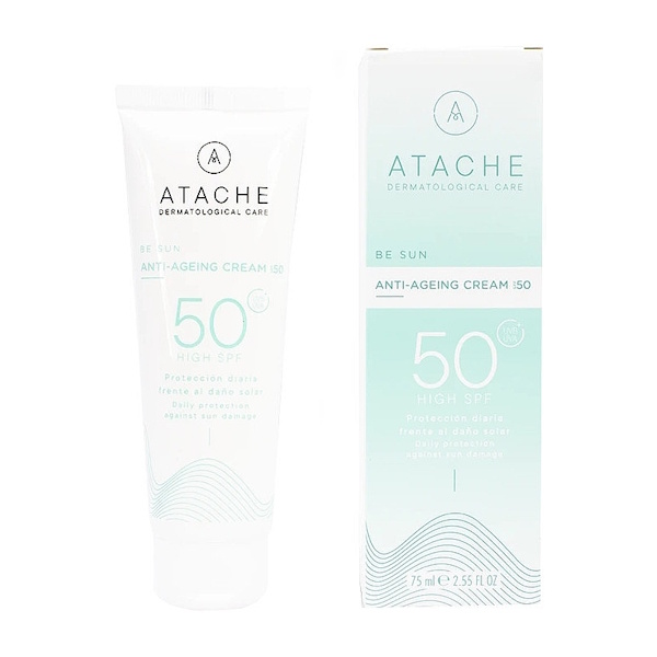 Atache Be Sun Anti-Ageing Cream SPF 50 - Солнцезащитный антивозрастной крем для лица, 75 мл