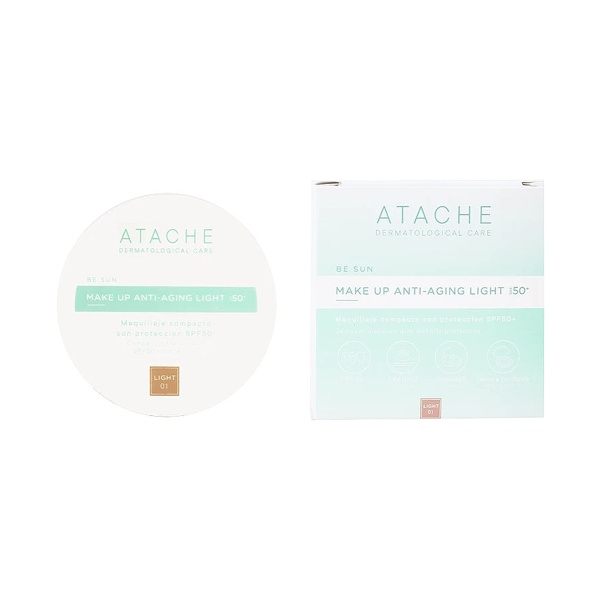 Atache Be Sun Make Up Anti-Aging Dore SPF 50+ - Антивозрастной солнцезащитный кушон (тон Dore), 12 гр