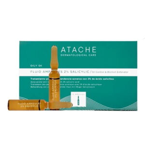 Atache Oily SK Fluid Ampoules 2% Salycilic - Себорегулирующие ампулы на основе салициловой кислоты 2%, 10х2 мл